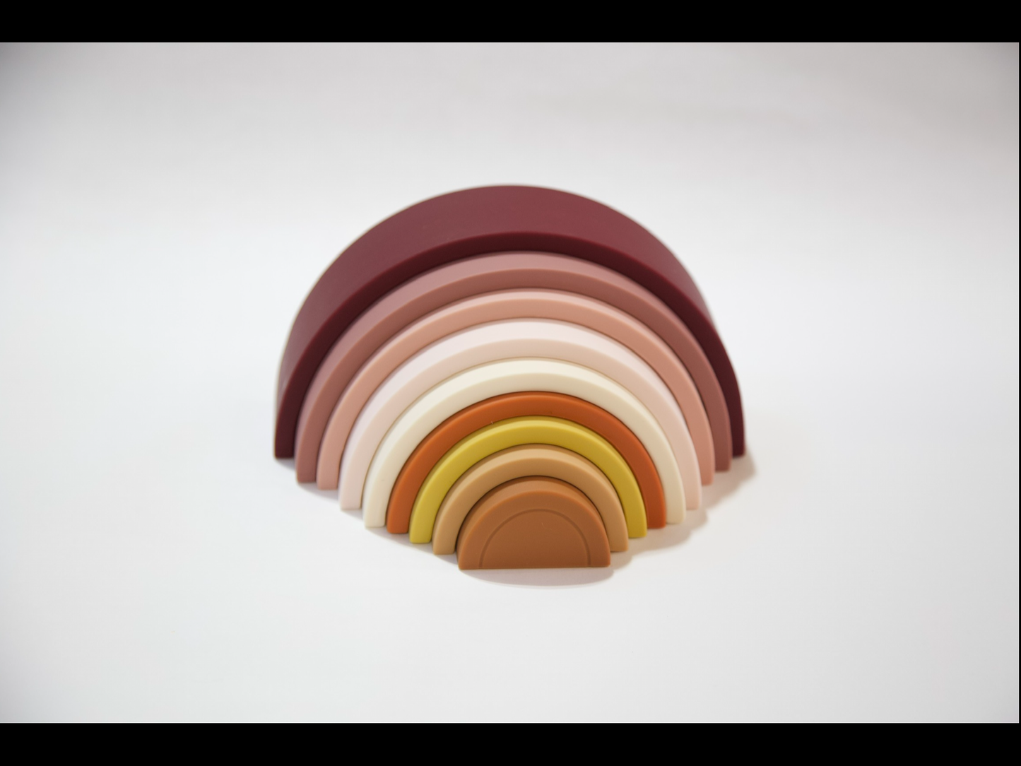 Large Stacking Neutral Silicone Rainbow