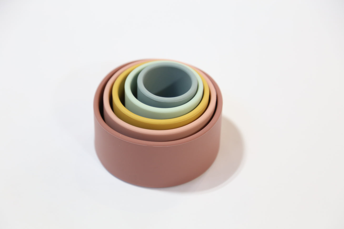 Silicone stacking cups