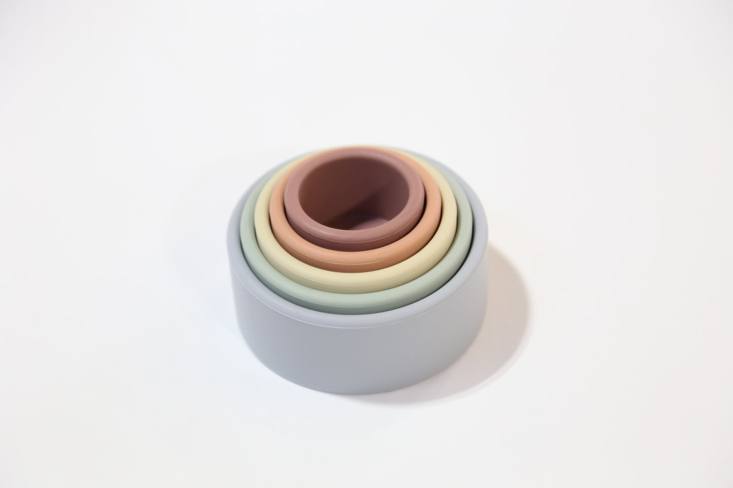 Silicone stacking cups