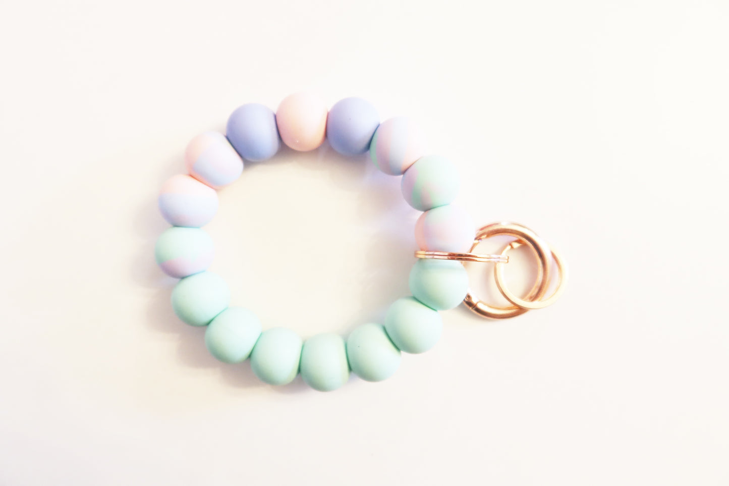 Round Keychains Large Beads