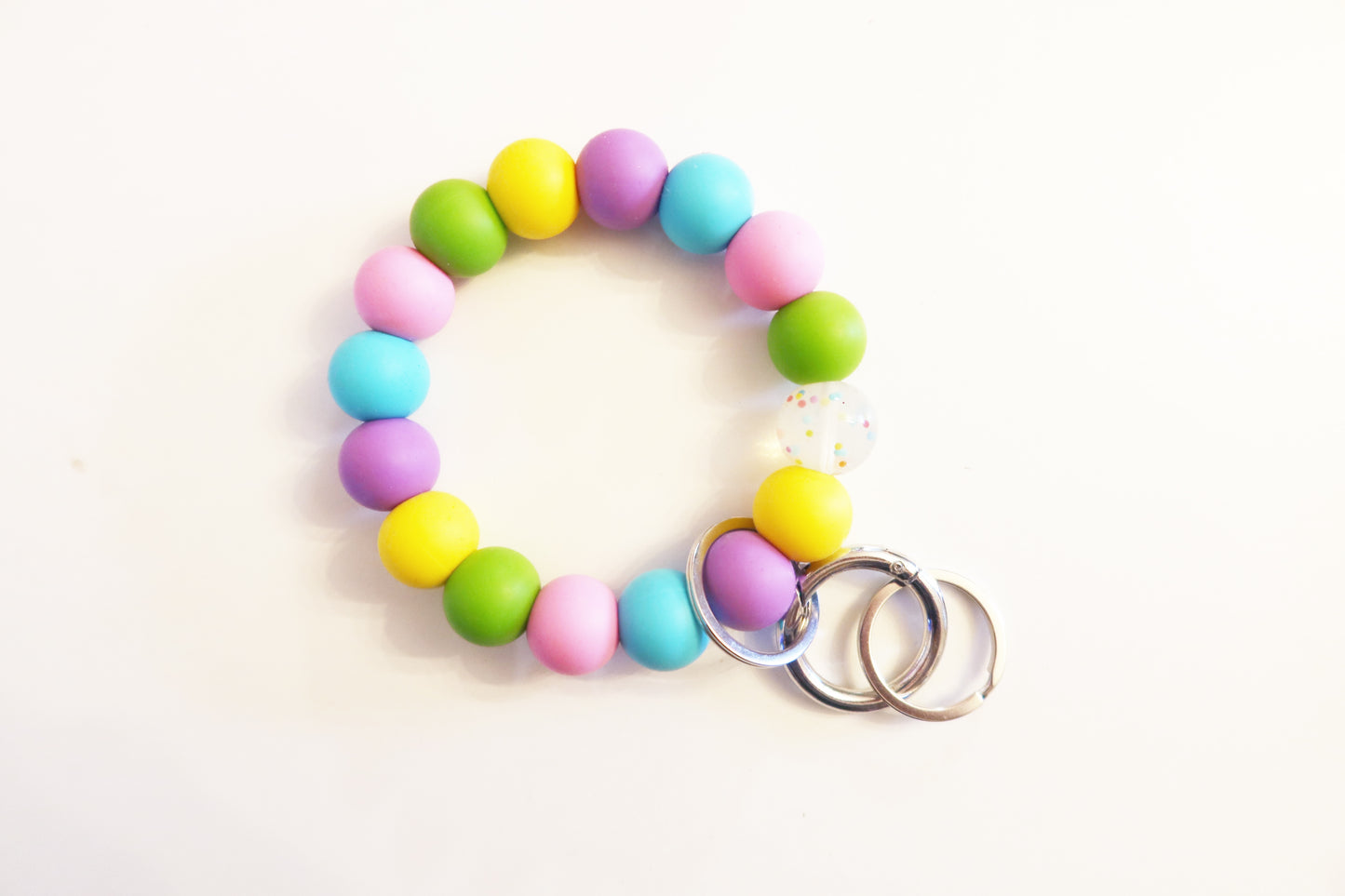 Round Keychains Large Beads