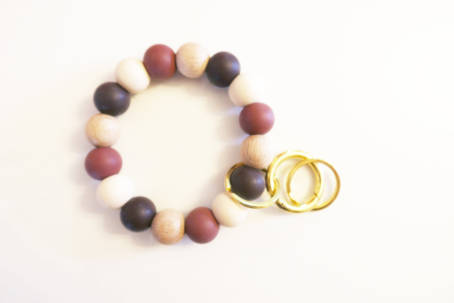 Round Keychains Large Beads