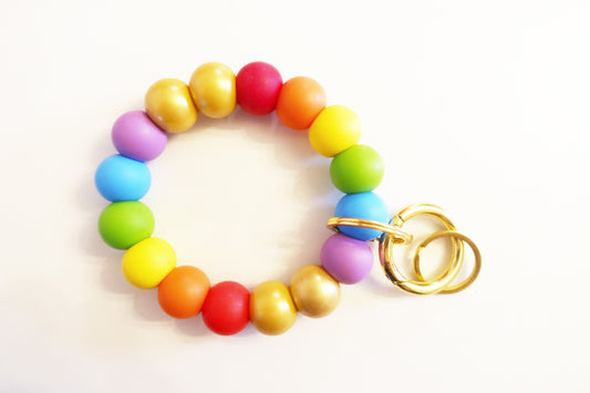 Round Keychains Large Beads
